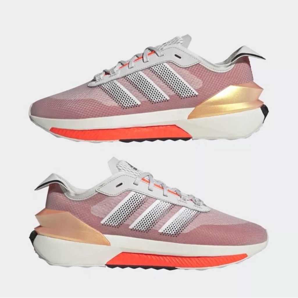 Size 11  Adidas Avryn Grey Solar Red Brand New Without Box